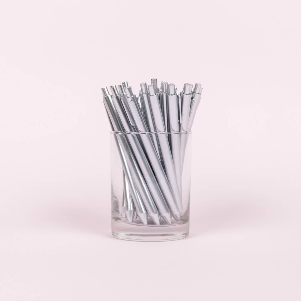 Single Jotter Pen - Silver - Southern Chic Tees & Boutique