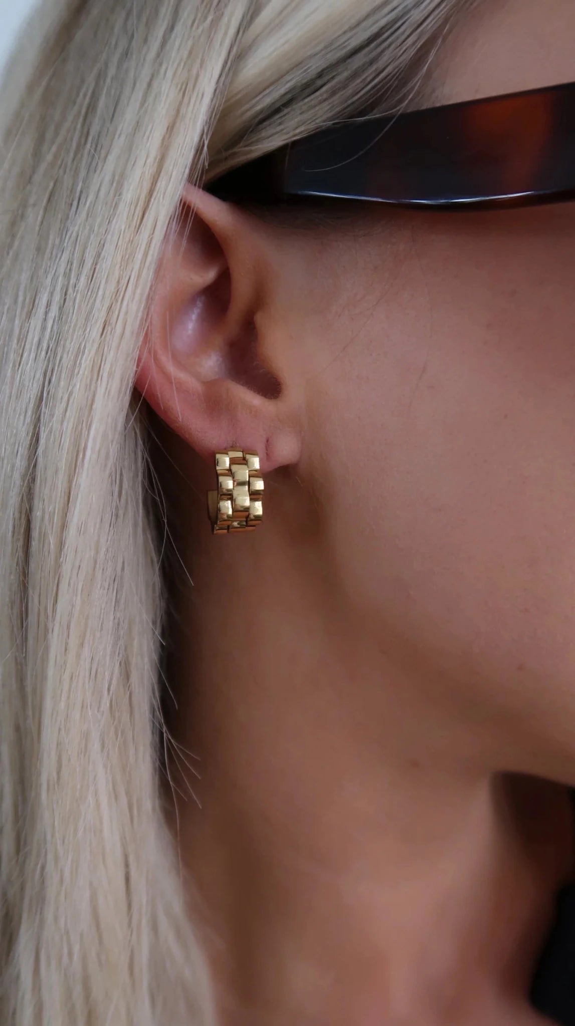 Small Gold Rolly Hoops - Southern Chic Tees & Boutique