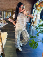 Speckled Camo Barrel-Leg Denim | Relaxed Fit Branch Pant - Southern Chic Tees & Boutique