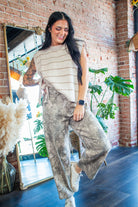 Speckled Camo Barrel-Leg Denim | Relaxed Fit Branch Pant - Southern Chic Tees & Boutique