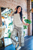 Speckled Camo Barrel-Leg Denim | Relaxed Fit Branch Pant - Southern Chic Tees & Boutique