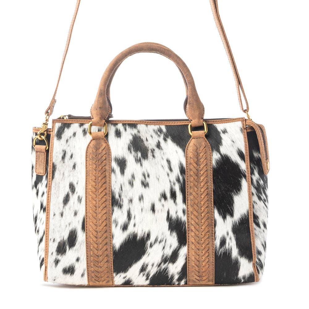 Speckled Range Hairon Leather Concealed Carry Bag | Arctic Storm - Southern Chic Tees & Boutique