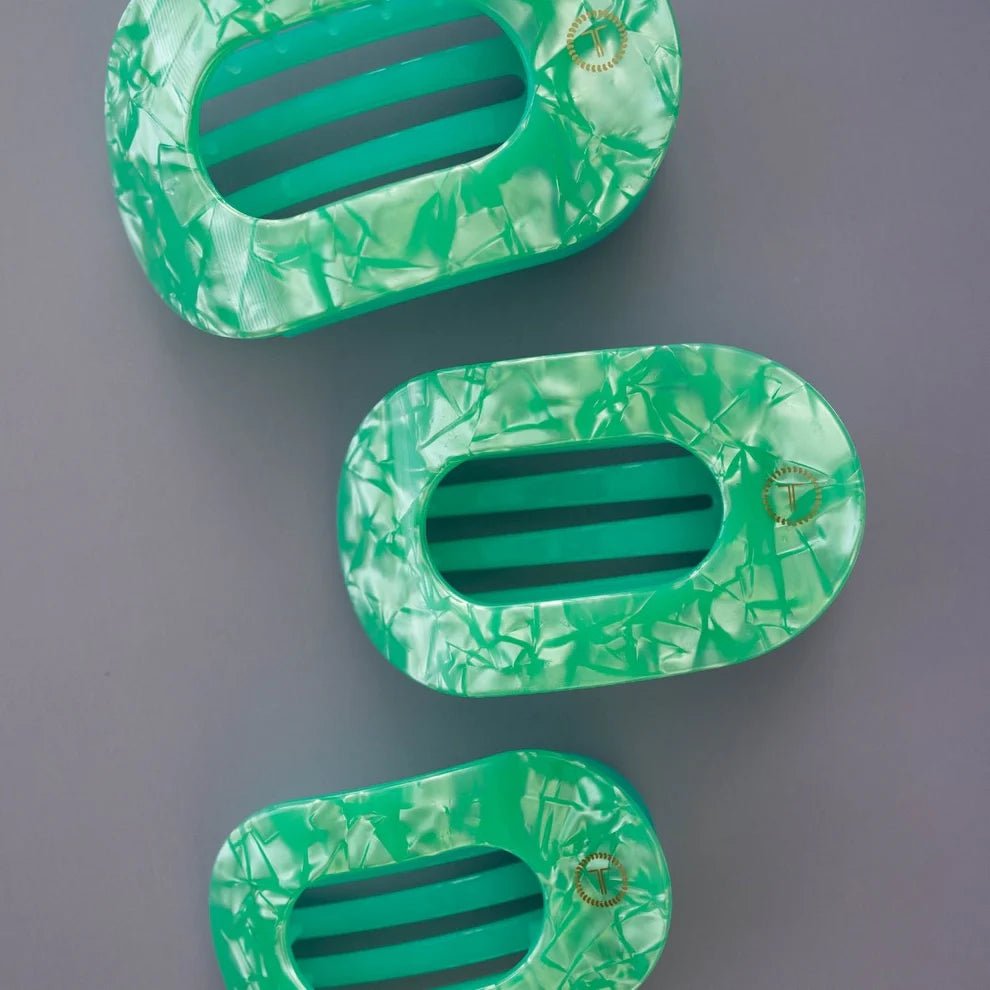 Spring Splash Medium Flat Round Hair Clip - Medium - Southern Chic Tees & Boutique