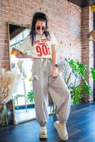 Striped Linen Jogger Pants | Taupe - Southern Chic Tees & Boutique