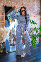 Striped Waffle Knit Raglan Top - Southern Chic Tees & Boutique