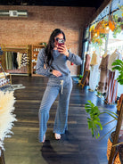 Striped Waffle Knit Raglan Top - Southern Chic Tees & Boutique