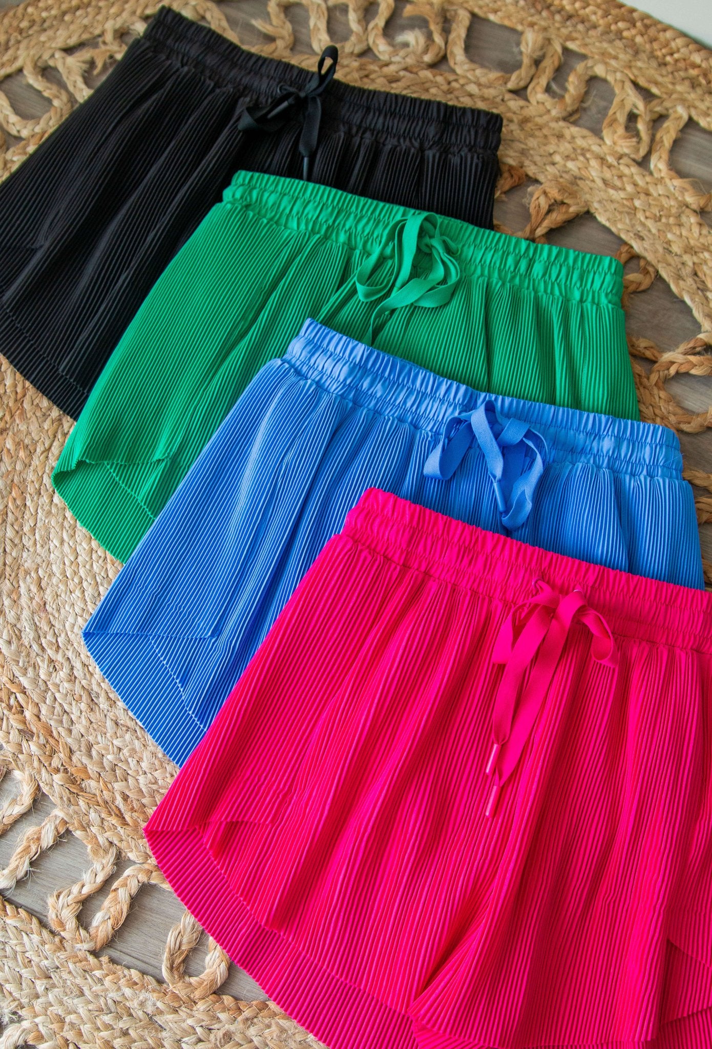 Sunny Days Pleated Athletic Shorts Hot Pink - Southern Chic Tees & Boutique