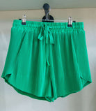 Sunny Days Pleated Athletic Shorts Kelly Green - Southern Chic Tees & Boutique