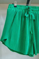 Sunny Days Pleated Athletic Shorts Kelly Green - Southern Chic Tees & Boutique