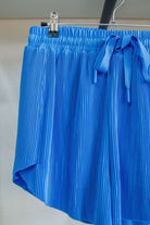 Sunny Days Pleated Athletic Shorts Sky Blue - Southern Chic Tees & Boutique