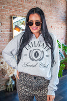 Tailgate Social Club V-Neck Sweatshirt | Game Day Pullover - Southern Chic Tees & Boutique