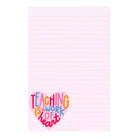Teaching Is A Work Of Heart Notepad - Southern Chic Tees & Boutique