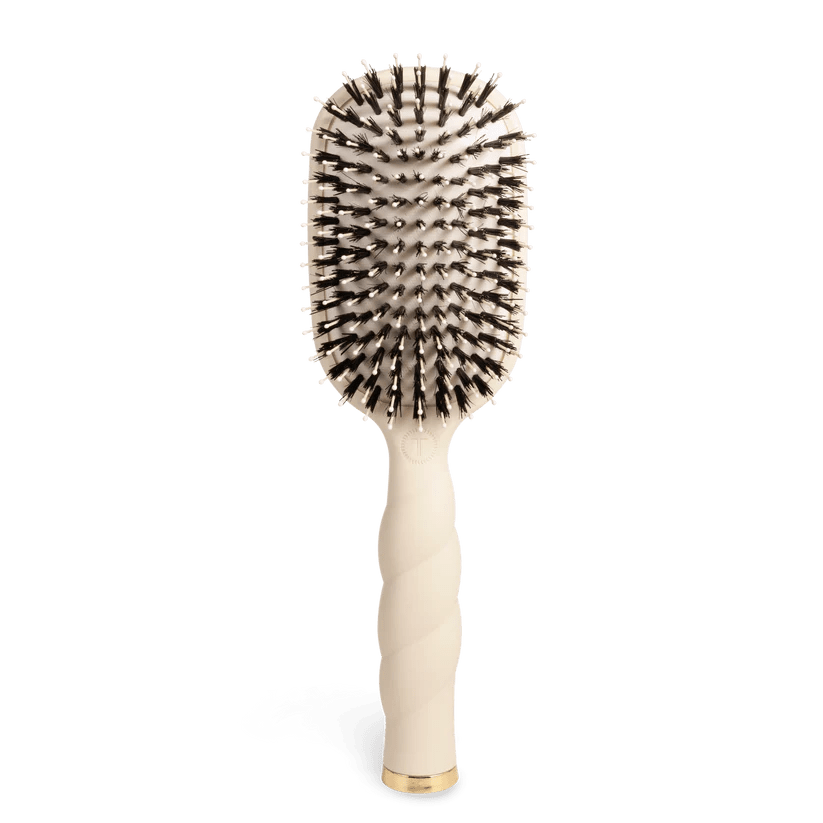 Teleties Boar Bristle Hair Brush - Tan - Full Size - Southern Chic Tees & Boutique