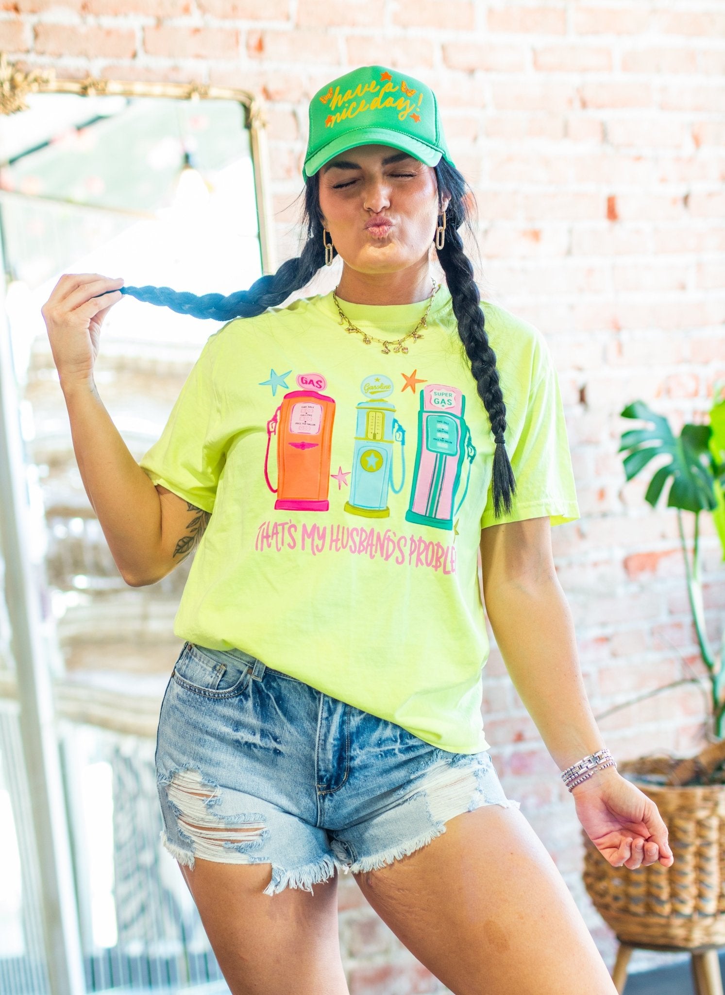 "That's My Husband's Problem" Retro Graphic Tee | Premium Comfort Colors Funny Wife Shirt - Southern Chic Tees & Boutique