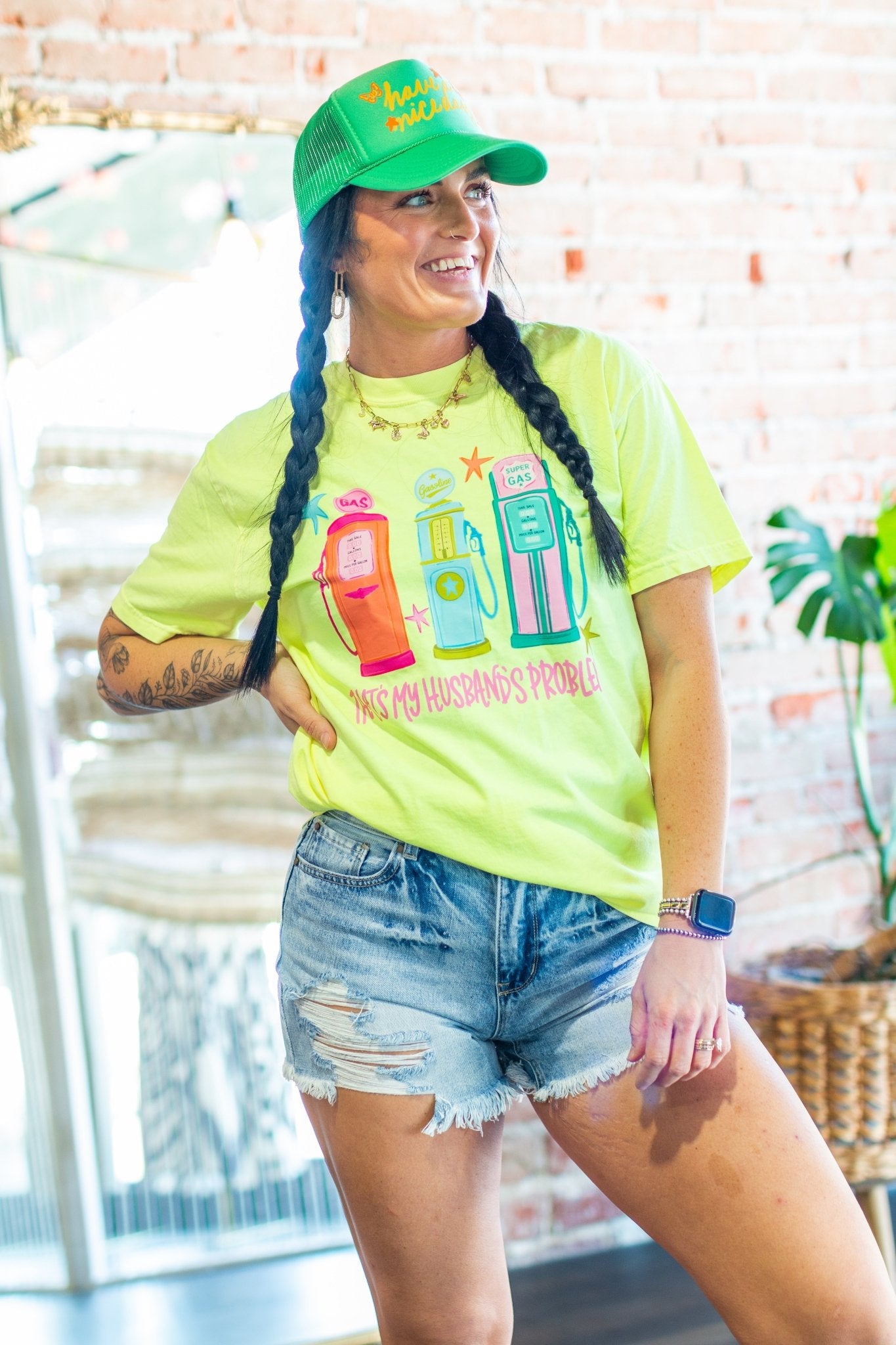 "That's My Husband's Problem" Retro Graphic Tee | Premium Comfort Colors Funny Wife Shirt - Southern Chic Tees & Boutique