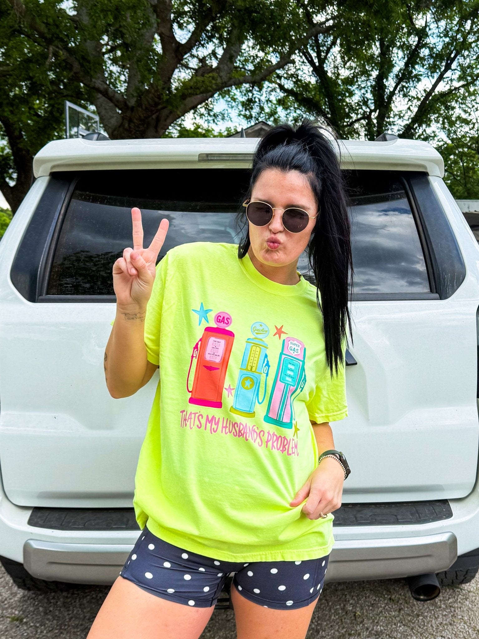 "That's My Husband's Problem" Retro Graphic Tee | Premium Comfort Colors Funny Wife Shirt - Southern Chic Tees & Boutique