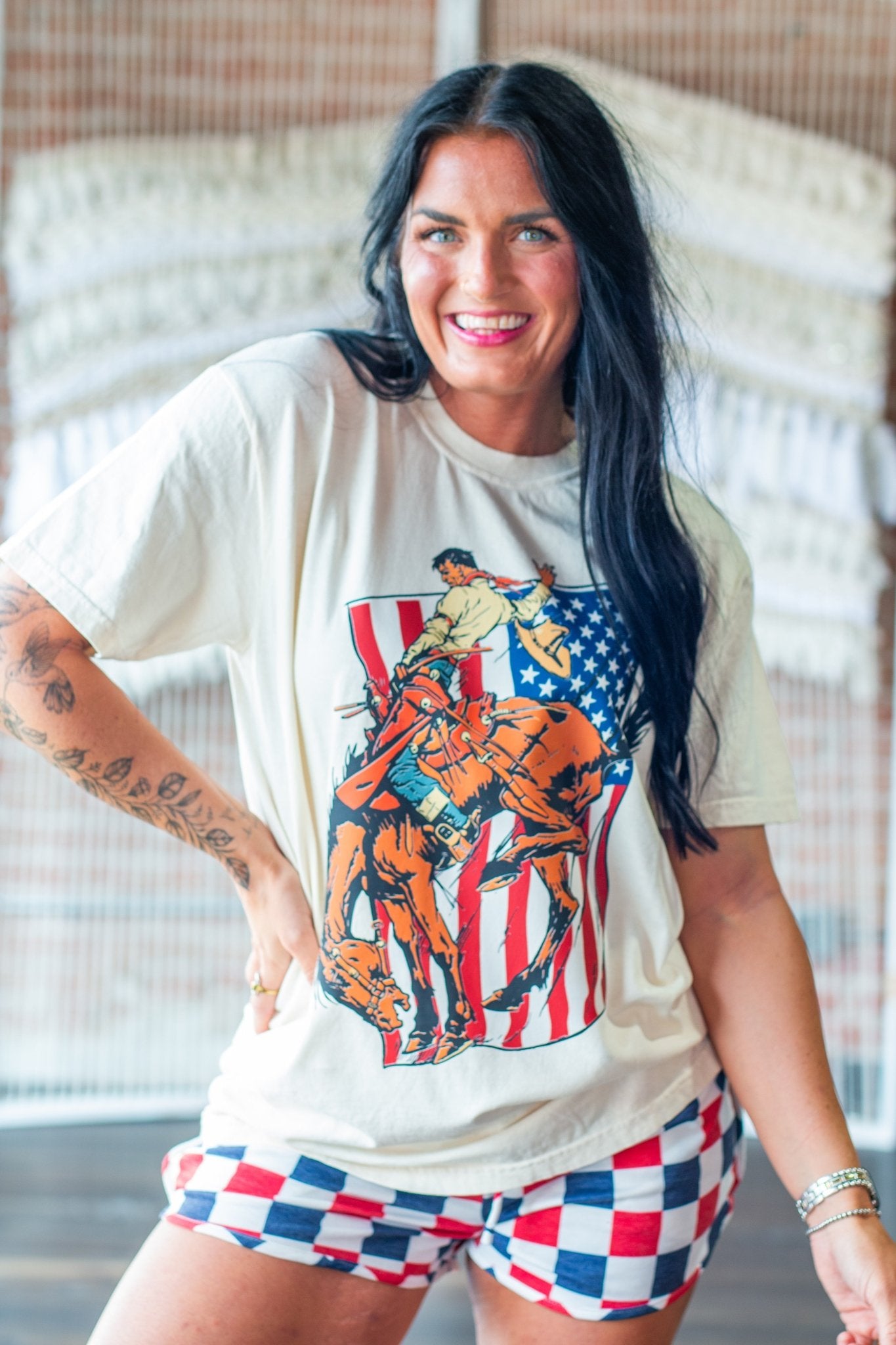 The American Bronc: Vintage Western Graphic Tee - Southern Chic Tees & Boutique