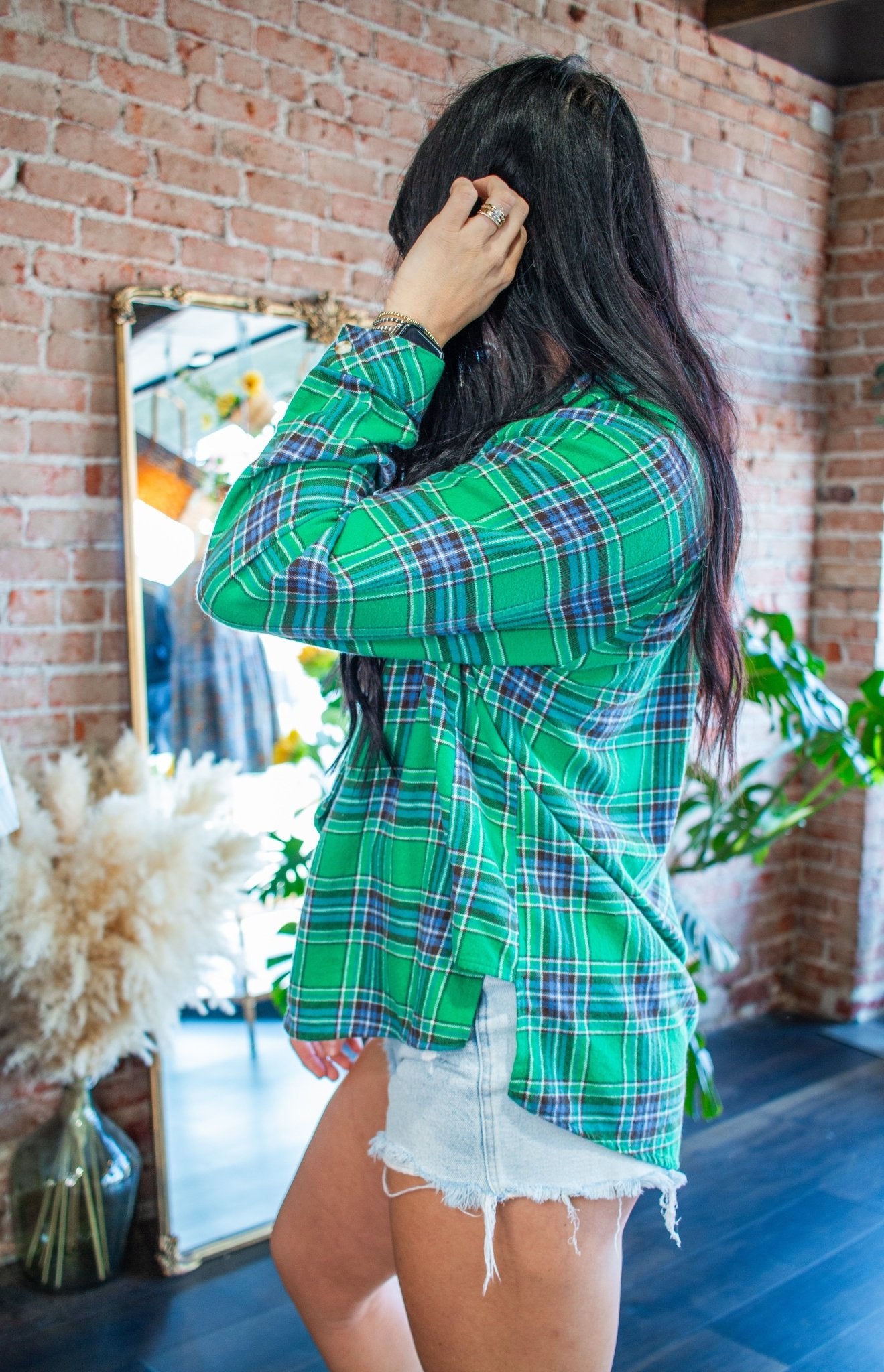 The "Better Than His" Oversized Plaid Flannel Shirt - Southern Chic Tees & Boutique