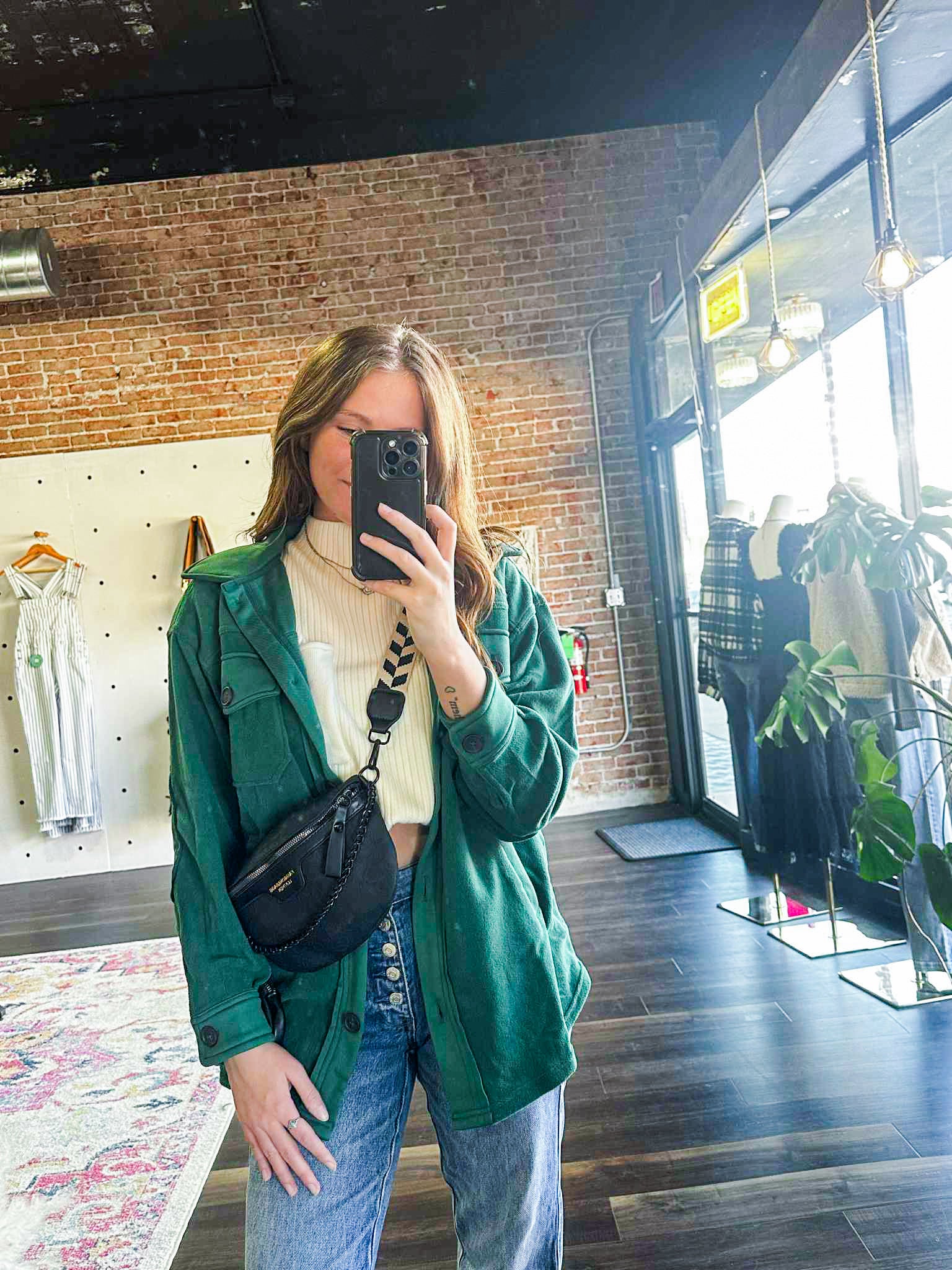 The Bloom Belt Bag | Black - Southern Chic Tees & Boutique