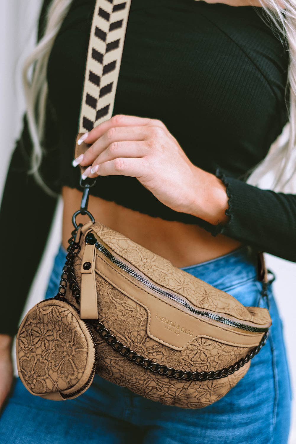 The Bloom Belt Bag | Tan - Southern Chic Tees & Boutique