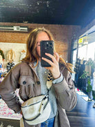 The Bloom Belt Bag | White - Southern Chic Tees & Boutique