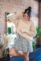 The "Cool & Cozy" Camel Marled Chunky Knit Sweater - Southern Chic Tees & Boutique
