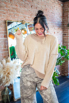 The "Cool & Cozy" Camel Marled Chunky Knit Sweater - Southern Chic Tees & Boutique
