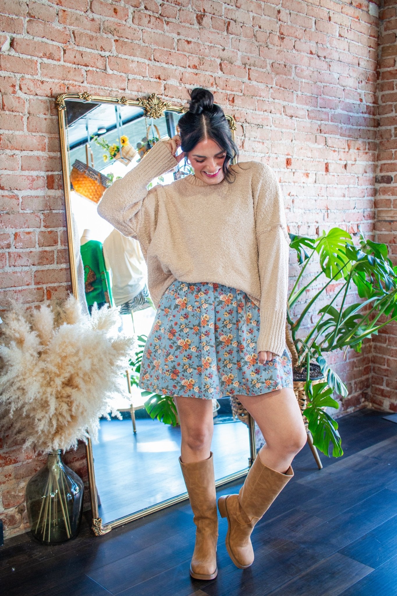 The "Cool & Cozy" Camel Marled Chunky Knit Sweater - Southern Chic Tees & Boutique