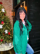 The Everyday Essential Shacket | Hunter Green - Southern Chic Tees & Boutique