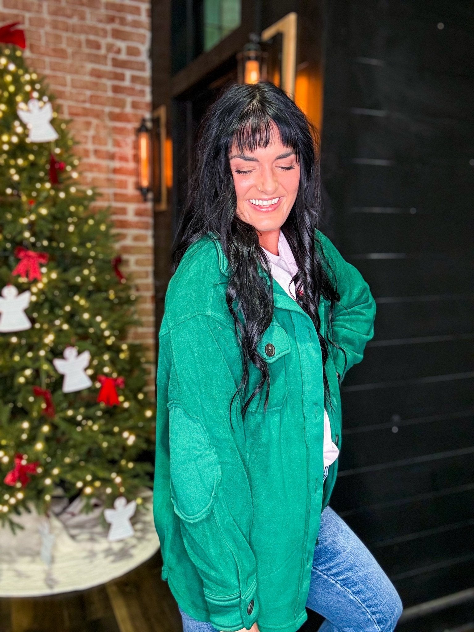 The Everyday Essential Shacket | Hunter Green - Southern Chic Tees & Boutique