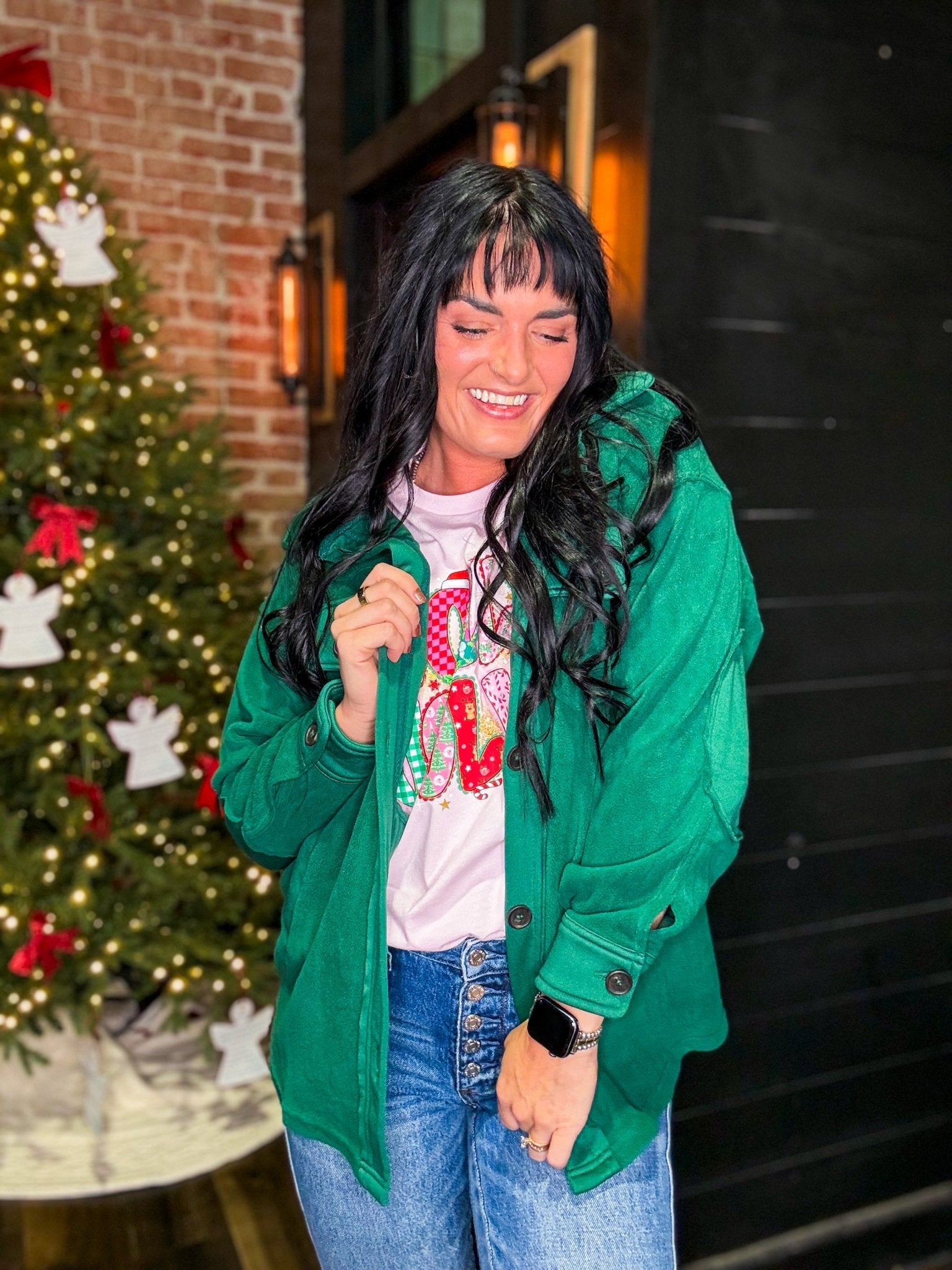 The Everyday Essential Shacket | Hunter Green - Southern Chic Tees & Boutique