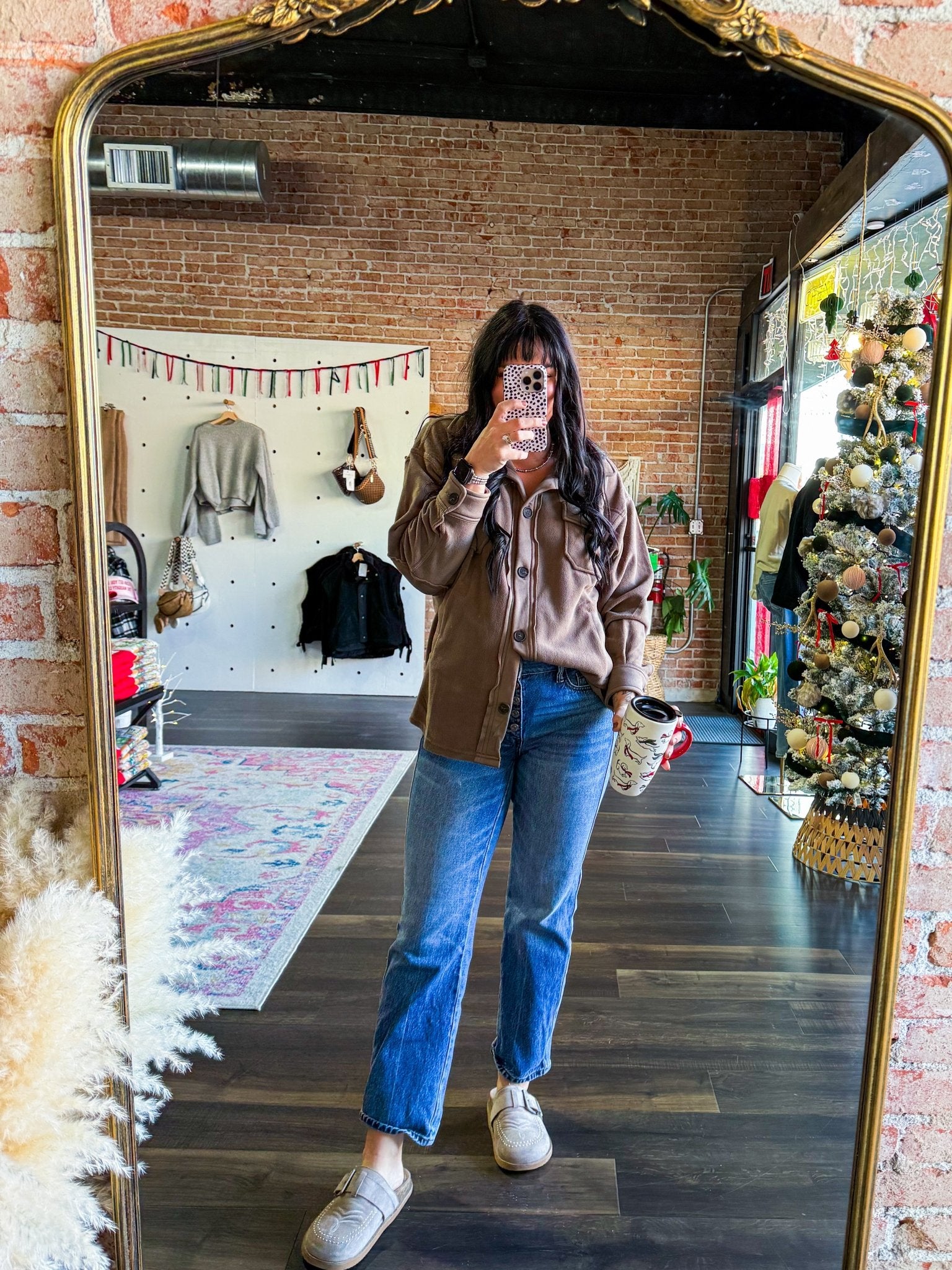 The Everyday Essential Shacket | Mocha - Southern Chic Tees & Boutique