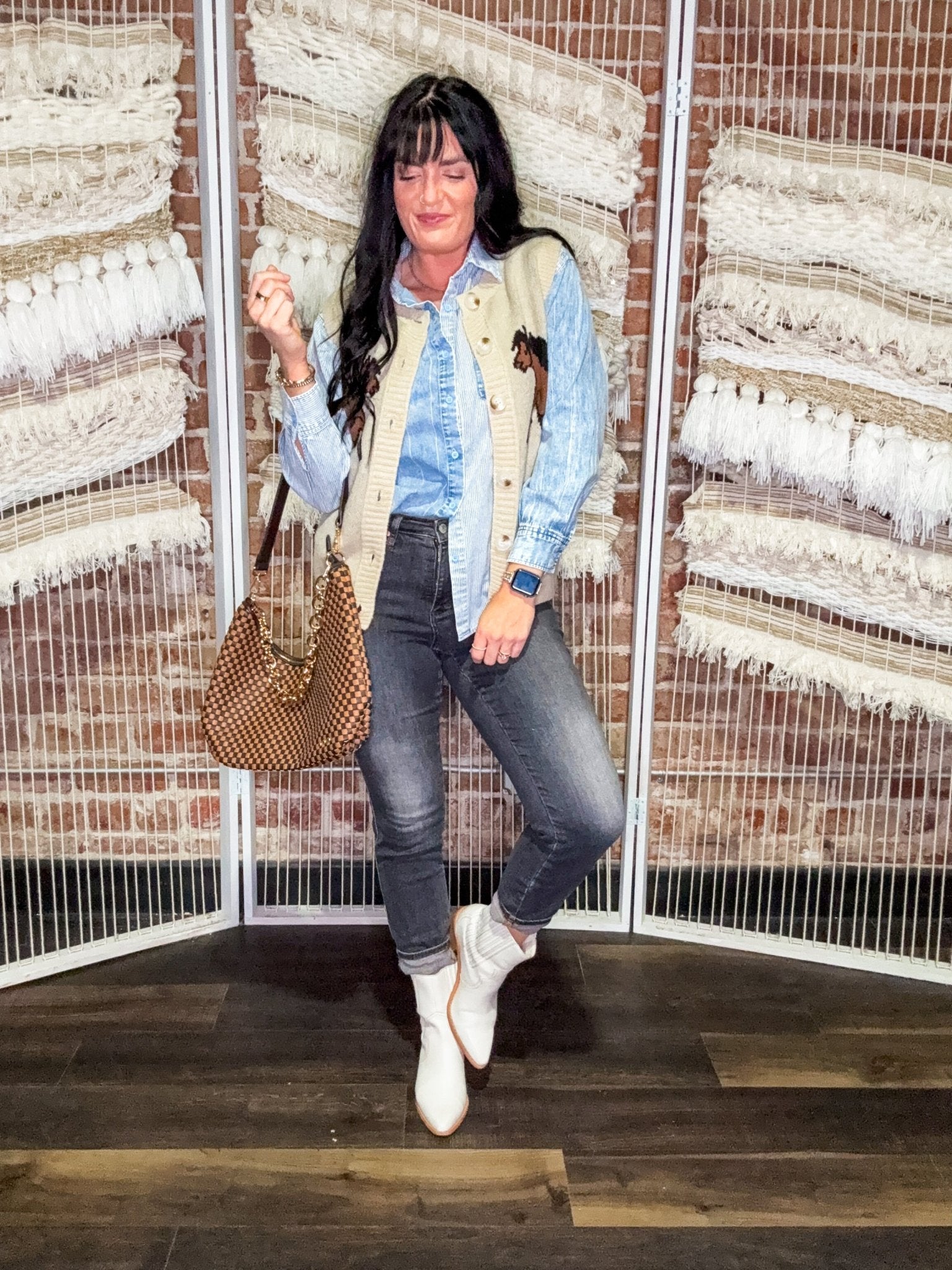 The Stable Side Sweater Vest - Southern Chic Tees & Boutique