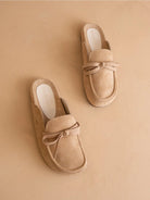 The Stevie | Almond Tie Mule Loafer - Southern Chic Tees & Boutique