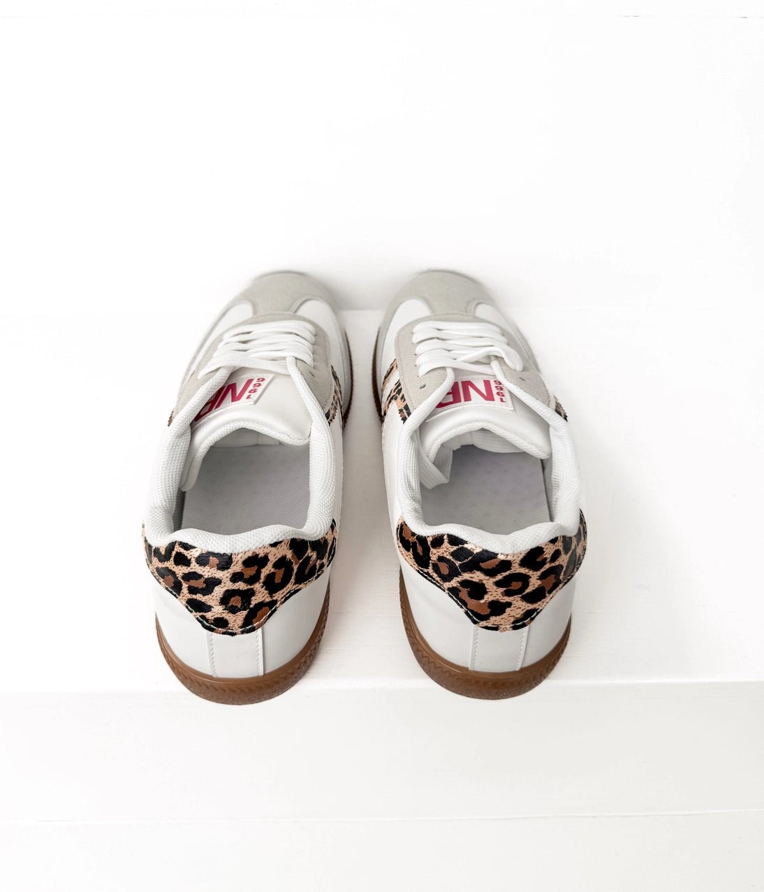 The Stockholm Sneaker | White/Leopard - Southern Chic Tees & Boutique