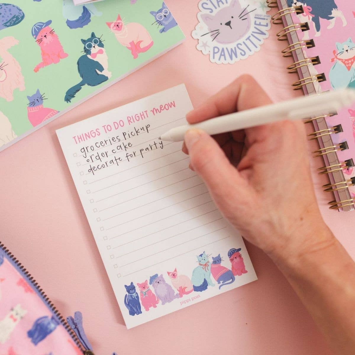 Things To Do Right Meow Cool Cats 4x6 To Do Notepad - Southern Chic Tees & Boutique