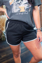 Tiger Recycled Butter Soft Active Shorts | Black - Southern Chic Tees & Boutique
