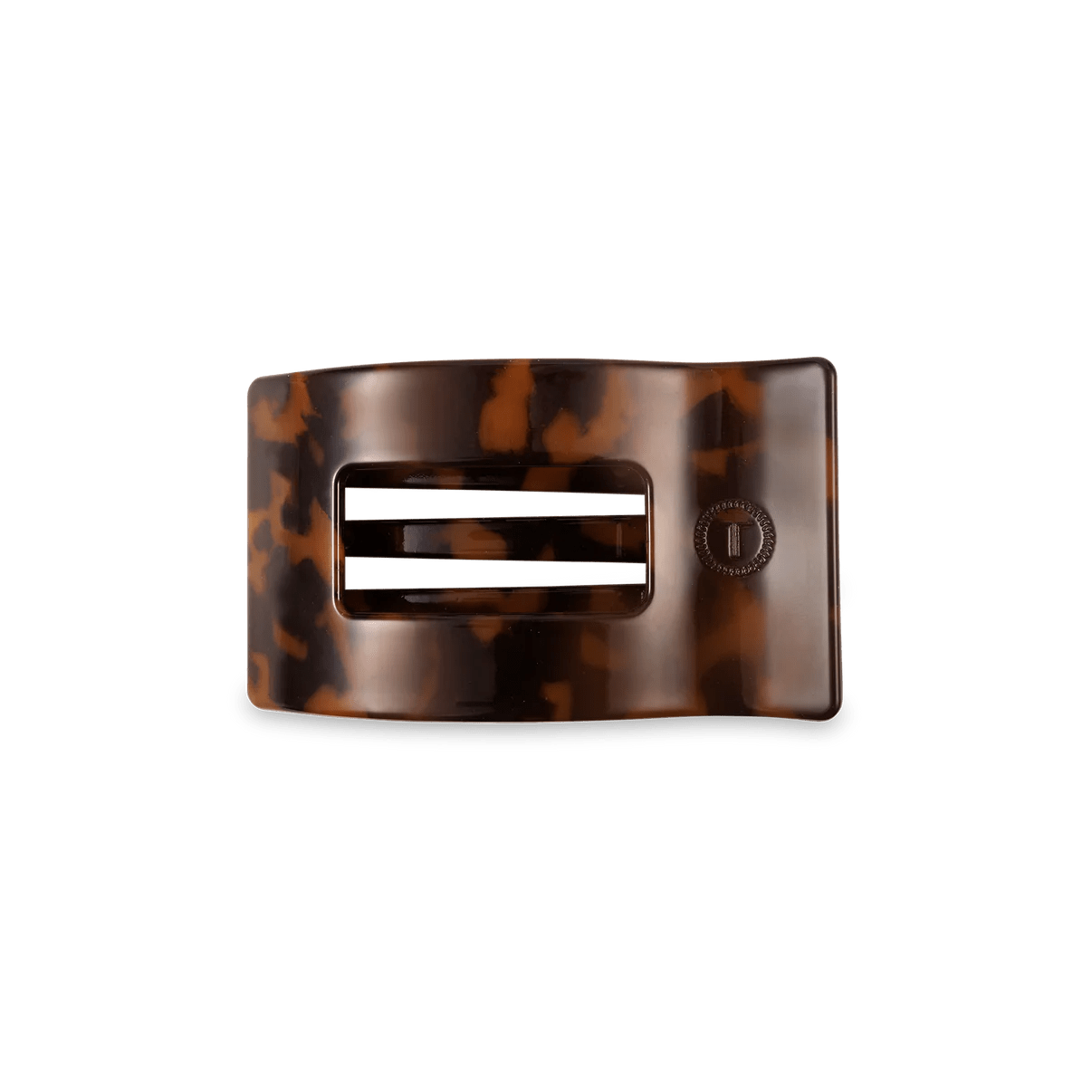 Tortoise Teleties Rectangle Flat Clip - Southern Chic Tees & Boutique