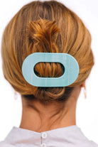 Totally Turquoise Flat Round Hair Clip - Southern Chic Tees & Boutique