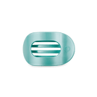 Totally Turquoise Flat Round Hair Clip - Southern Chic Tees & Boutique