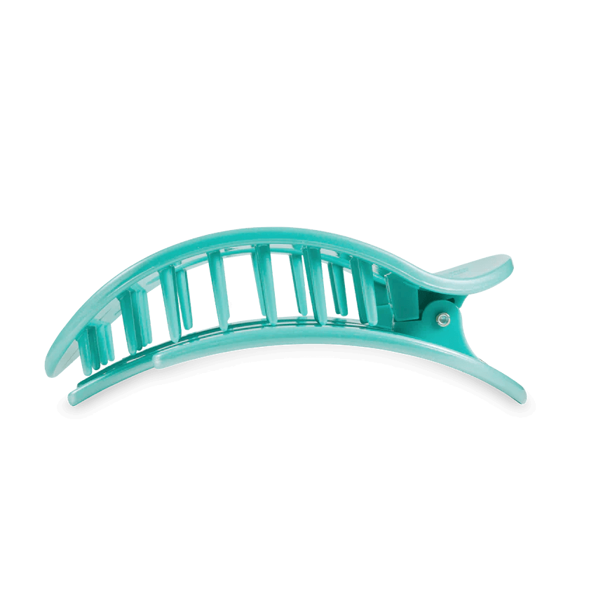 Totally Turquoise Flat Round Hair Clip - Southern Chic Tees & Boutique