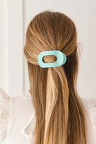 Totally Turquoise Flat Round Hair Clip - Southern Chic Tees & Boutique