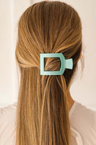 Totally Turquoise Flat Square Hair Clip - Southern Chic Tees & Boutique