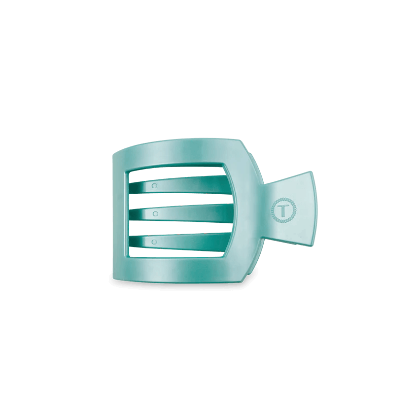 Totally Turquoise Flat Square Hair Clip - Southern Chic Tees & Boutique