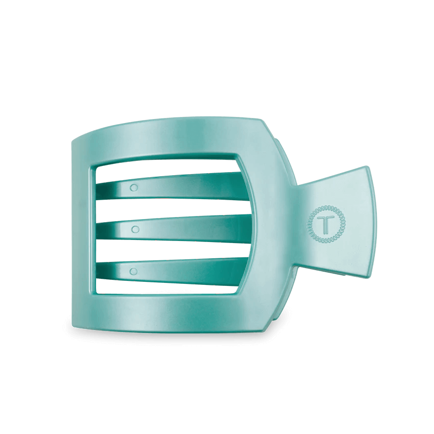 Totally Turquoise Flat Square Hair Clip - Southern Chic Tees & Boutique
