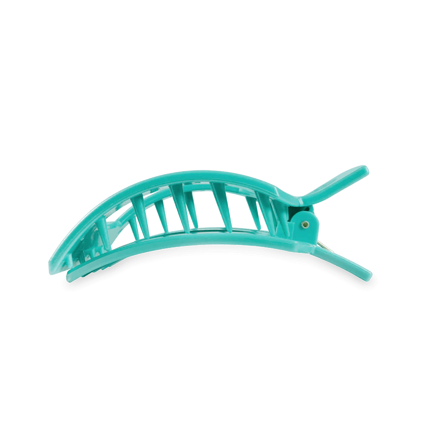 Totally Turquoise Flat Square Hair Clip - Southern Chic Tees & Boutique