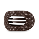 Truly Taupe Quilted Flat Round Teleties Clip - Southern Chic Tees & Boutique