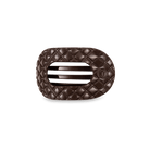 Truly Taupe Quilted Flat Round Teleties Clip - Southern Chic Tees & Boutique