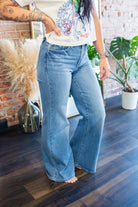 Ultra - Soft High Rise Wide Leg Flare Jeans - Southern Chic Tees & Boutique