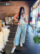 Urban Safari: Washed Leopard Stretch Pant - Southern Chic Tees & Boutique